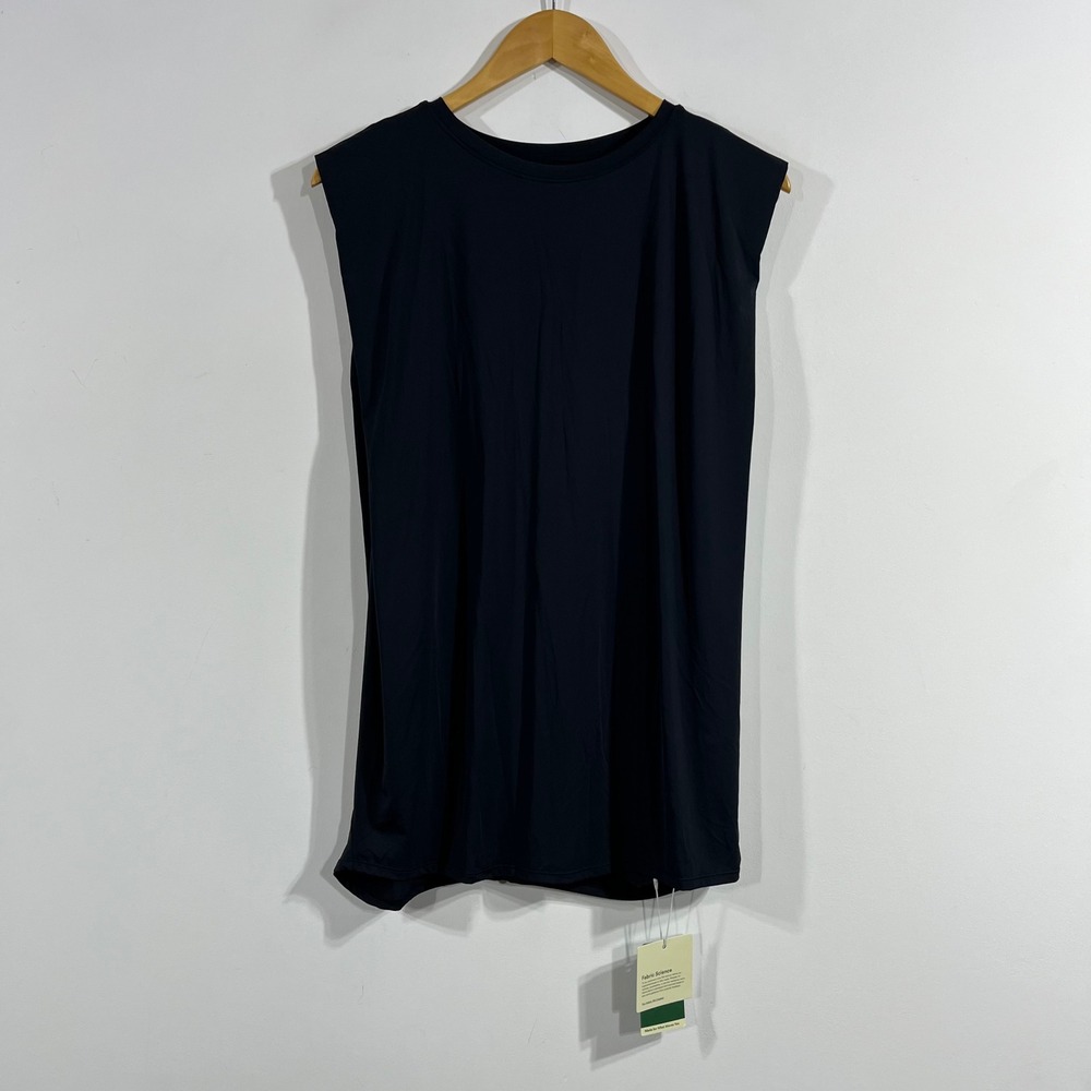 Halara Sporty Minimalist Athleisure Tank Top Black Crew Neck Athletic Size XL